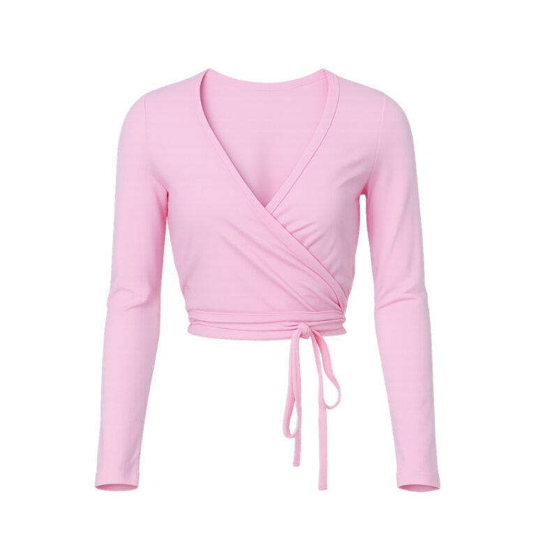 Casaquinho Ballet Transpasaado Em Suplex Rosa/Pret