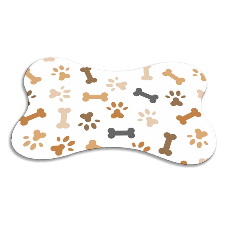 Tapete Osso para Gato e Cachorro Pet Comedouro Bra