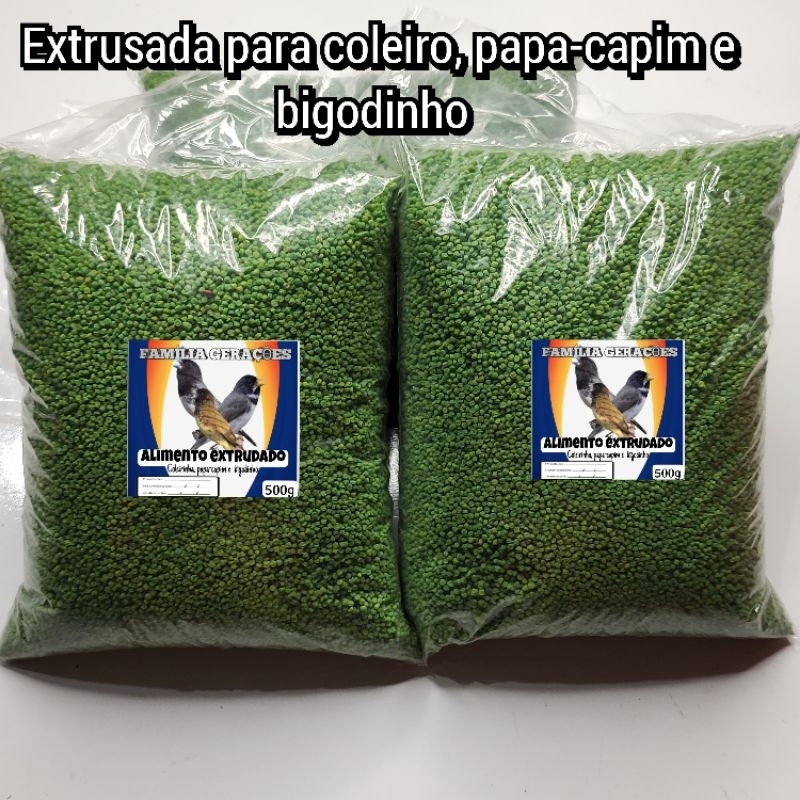 Extrusada Coleiro Bigodinho e Papa-Capim (500g)