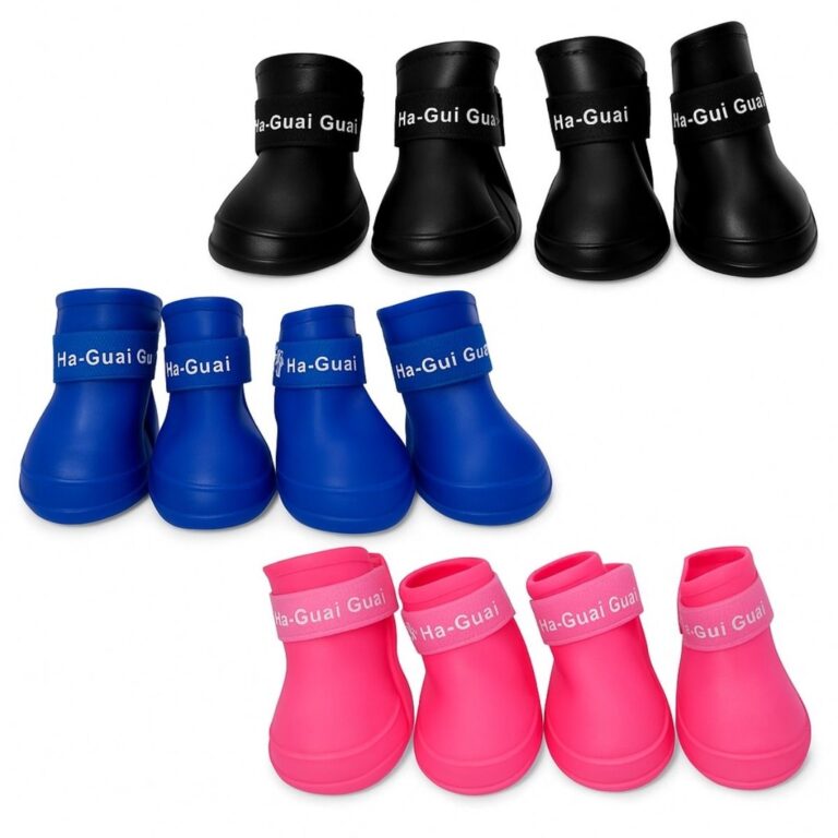 Bota de Silicone para Cachorro Gato Pet Botinha Pr