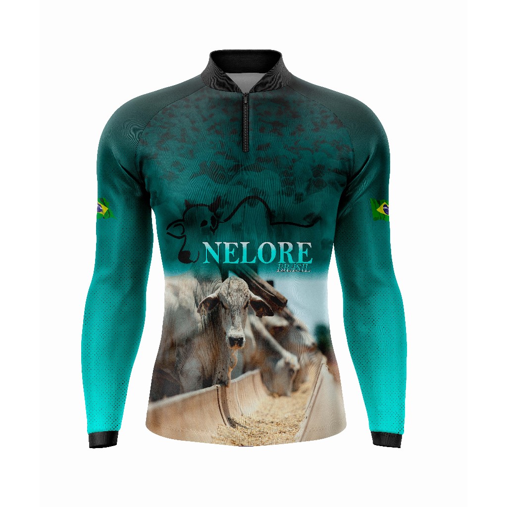 Camisa Camiseta Agro Gado Unissex Proteção Solar Uv50 Gll55