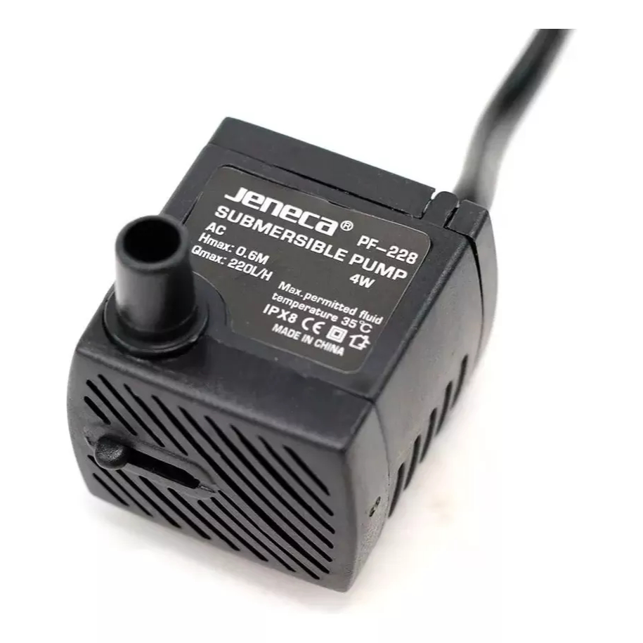 Bomba Submersa Bombinha Motor Para Aquário Fonte Água Bebedouro Pet 250l/h aleas beefish pf228