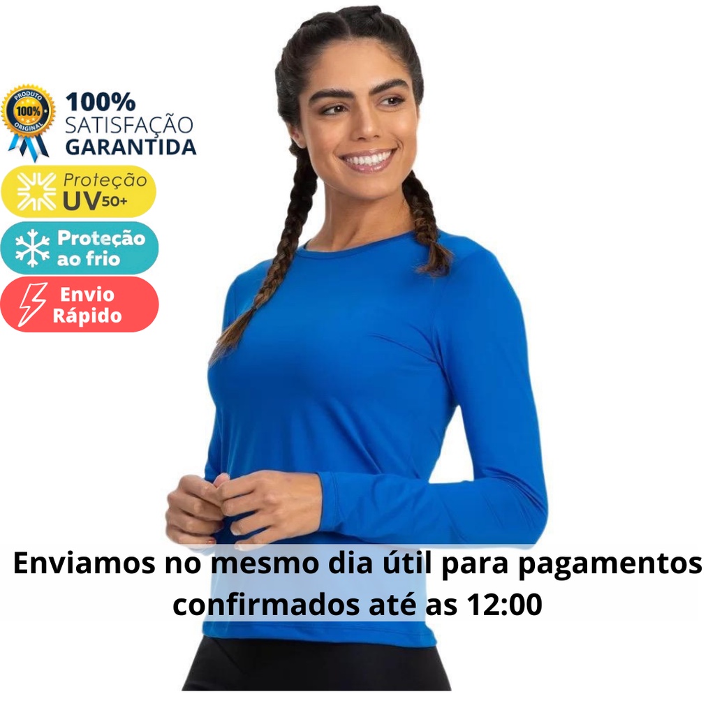 camisas proteção solar uv+50 Camiseta segunda pele Moda praia Promoção