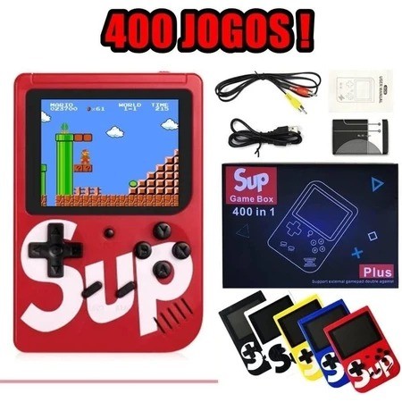 Mini Video Game Sup Game Box 400 Jogos Em 1/Em 2 P