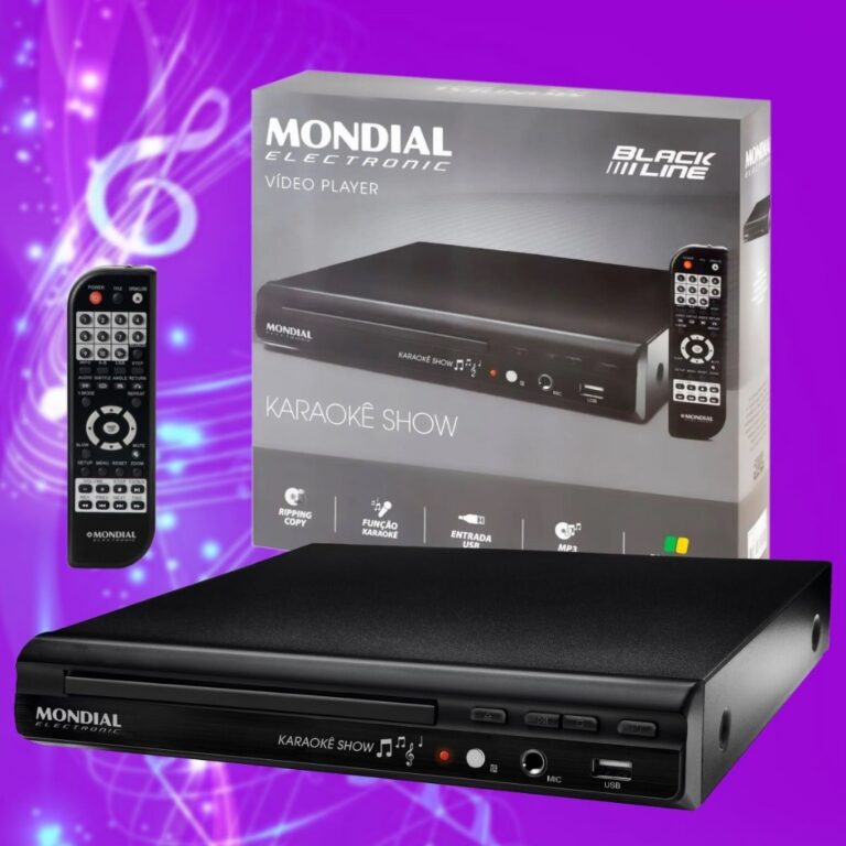 Videoke Karaoke Dvd Cd Player Mondial Mp3 Usb Pend