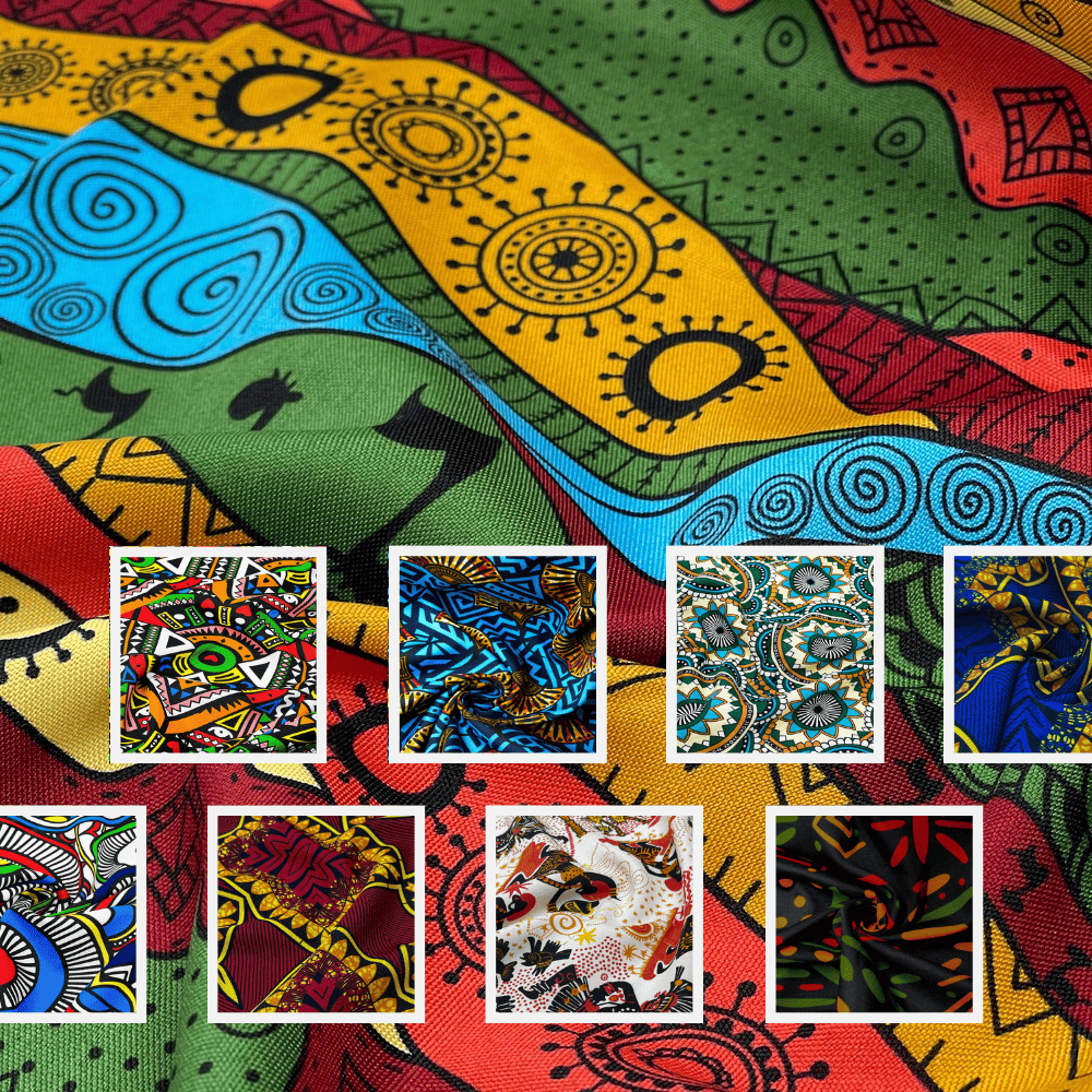 Tecido Oxford Estampado Toalha de Mesa Decoração 1,0 x 1,50 mt AFRICANO – TECIDO AFRICANO