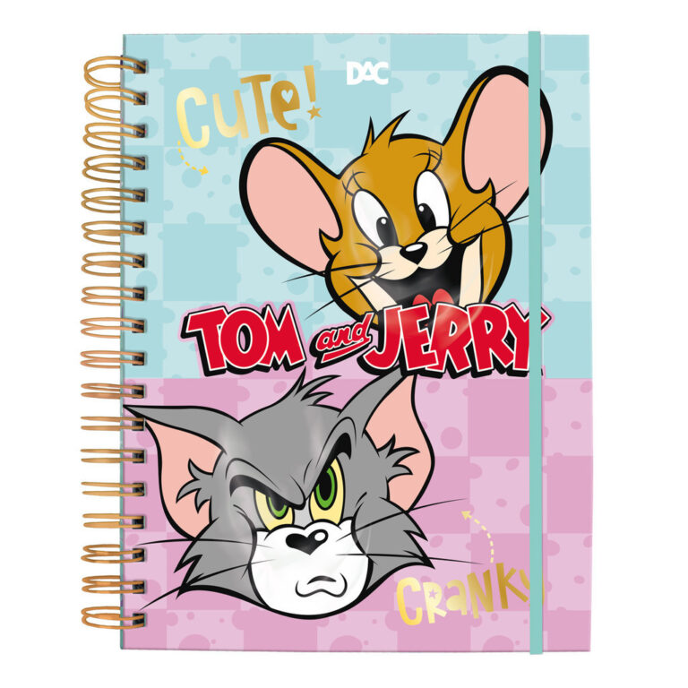 Caderno Colegial Tom e Jerry Smart C/ 80fls Tira e