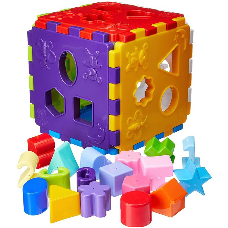 Bloco Brinquedo Educativo Interativo Cubo Encaixar