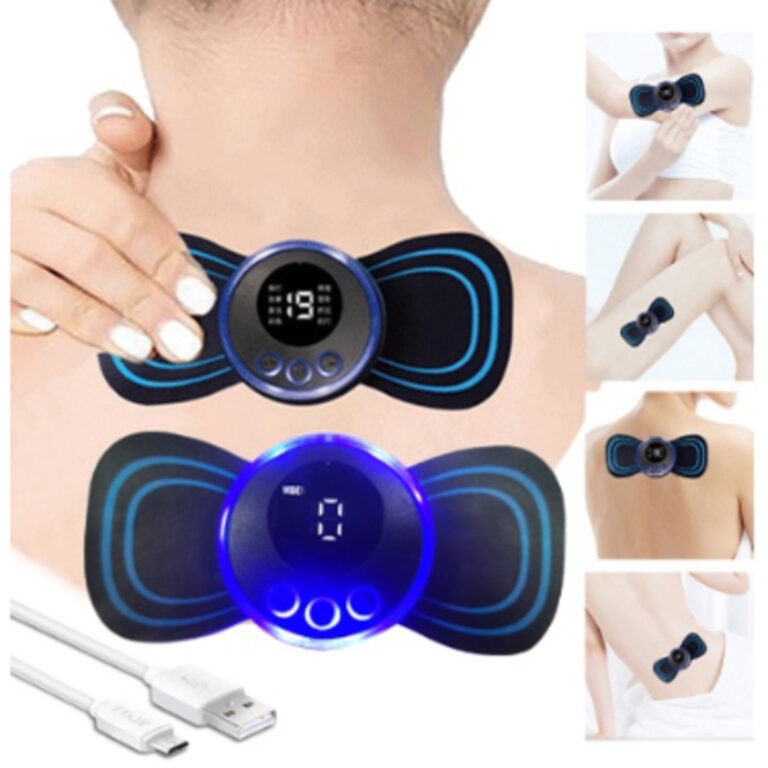 Mini Massageador EMS Estimulador Elétrico De Pesc