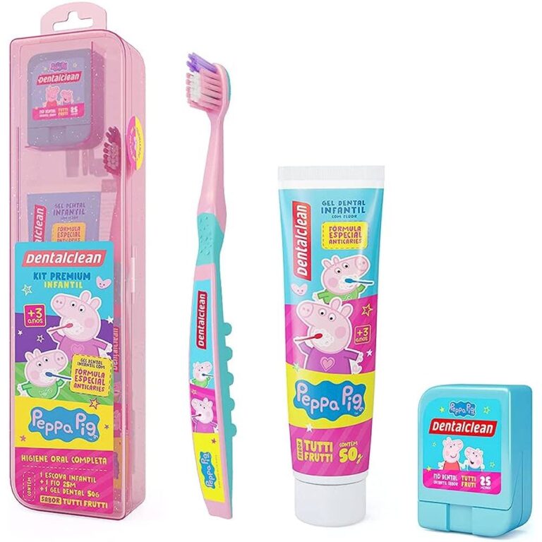 Kit Escova de dente infantil + Fio dental + Gel de