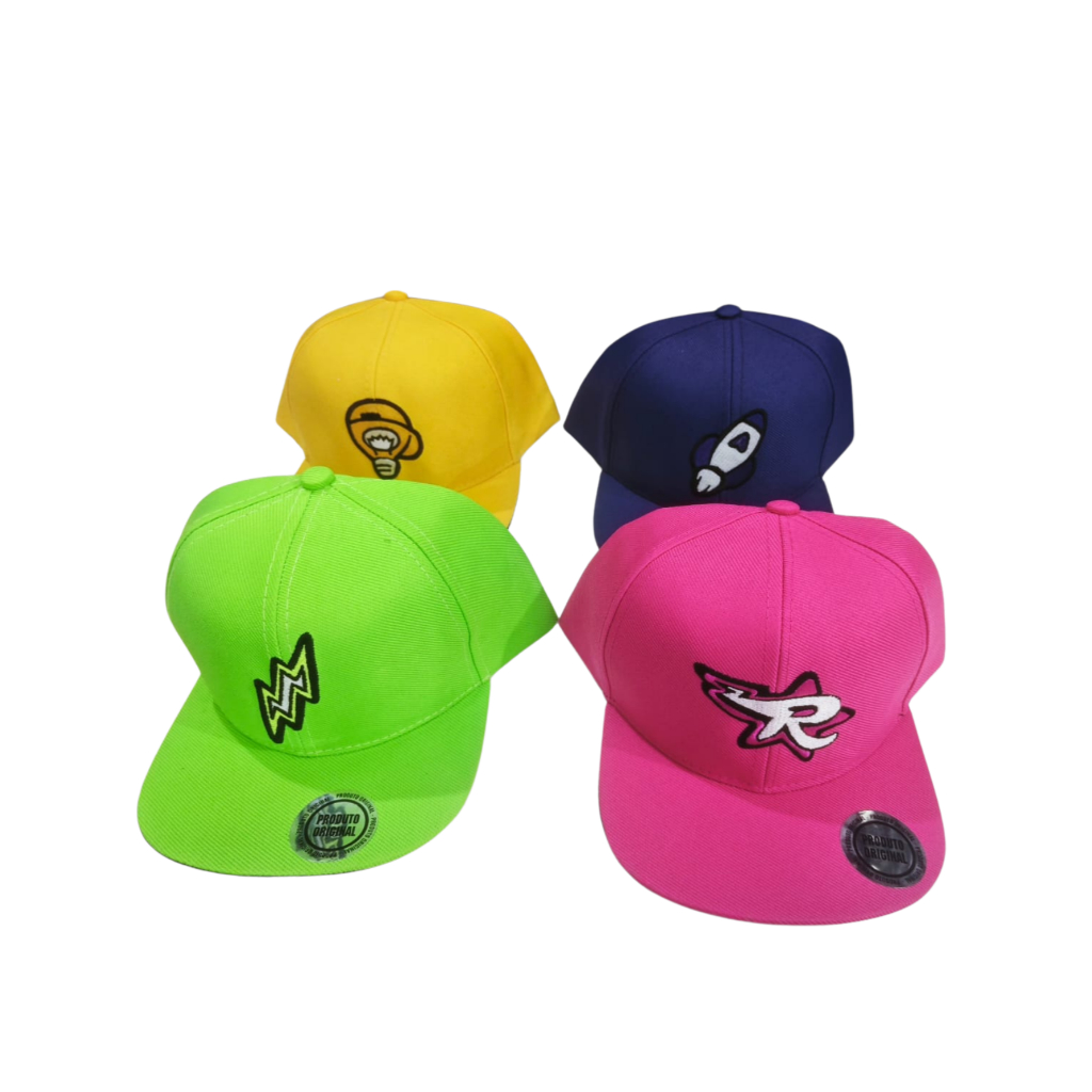 Boné Os Rosas Infantil Juvenil Bordado Emilly Vick Leozinho Void Katlen Alta Qualidade