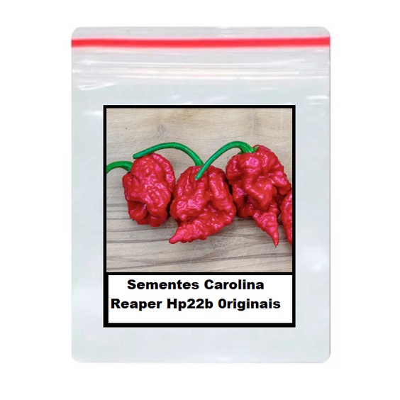 100 Sementes Carolina Reaper Hp22b 0riginais