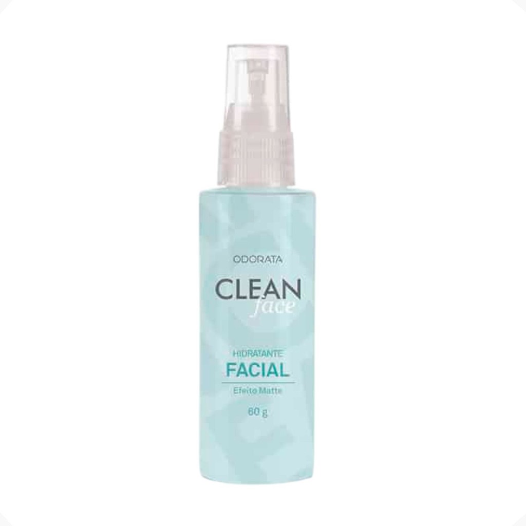 Hidratante Facial Efeito Matte Hidrata Oleosidade Toque Aveludado Clean Face 60g Odorata REF 4483