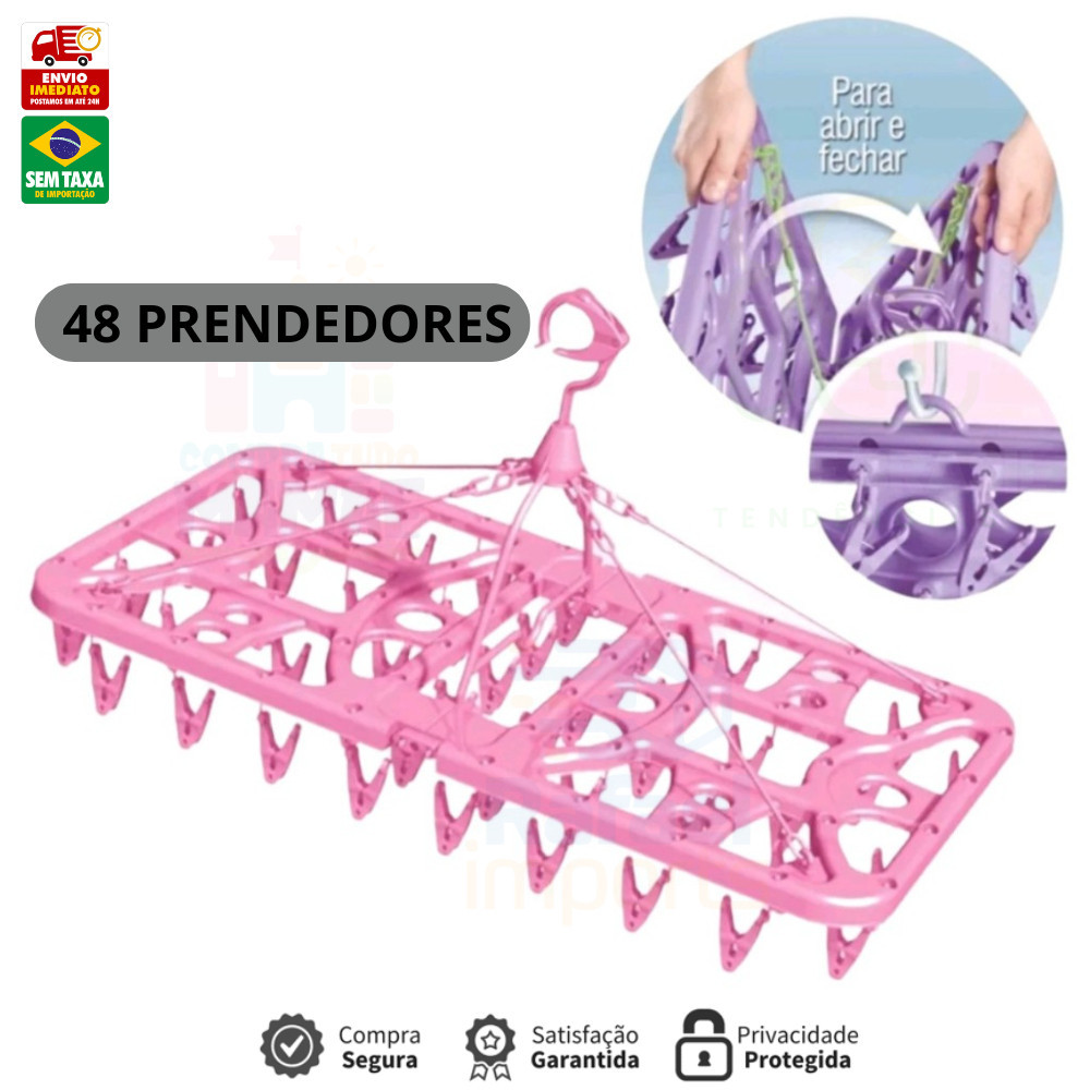 Varal Roupas intimas Retratil dobravel com 8, 26, 36, e 48 prendedores ORIGINAL