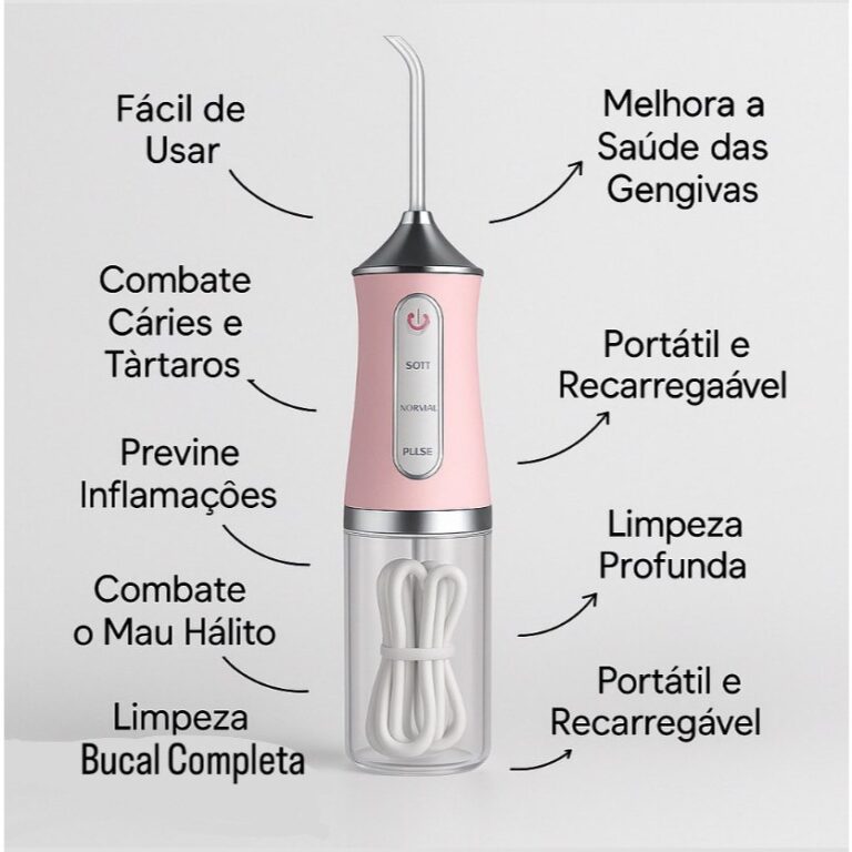 Irrigador Oral Dental Portátil Recarregável Limp
