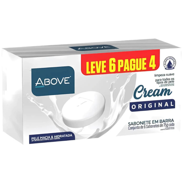 Pack C/6 Sabonete Barra Above Cream Original 75g c