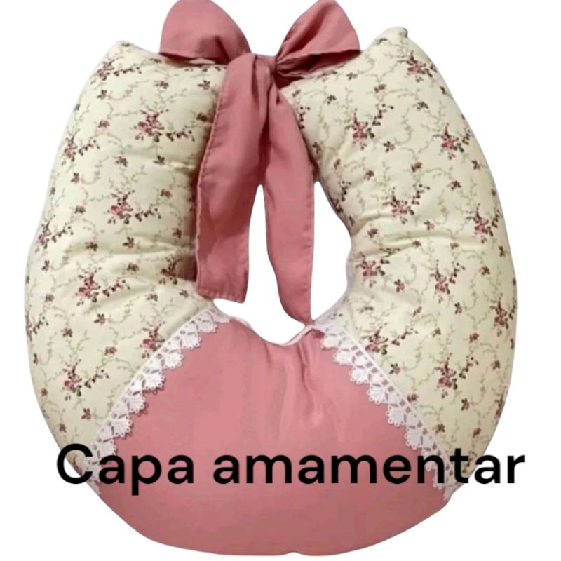 Capa de amamentar primaveira com zíper