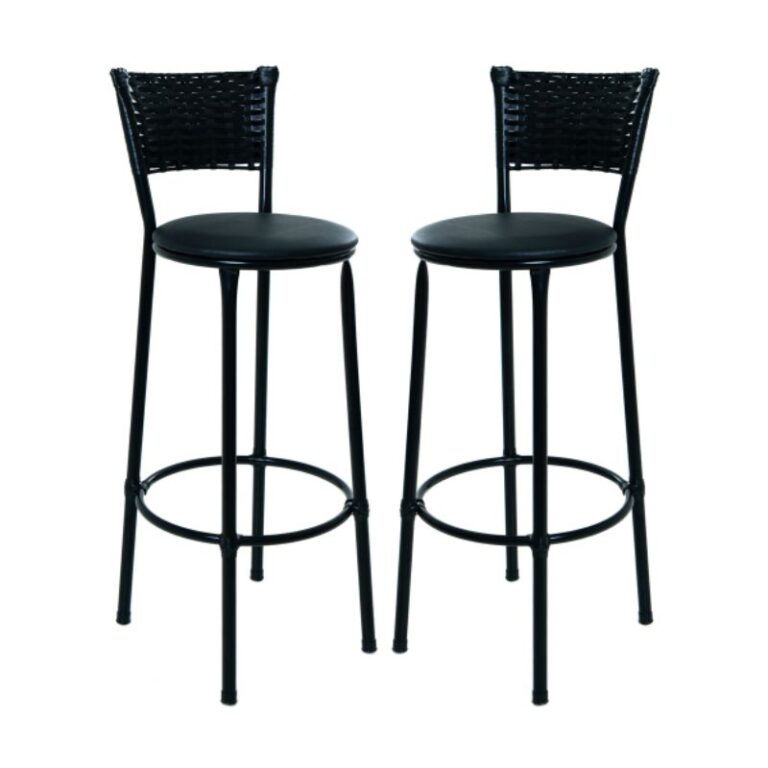 2 Banquetas Alta Junco Preto Cozinha Bancada Balc