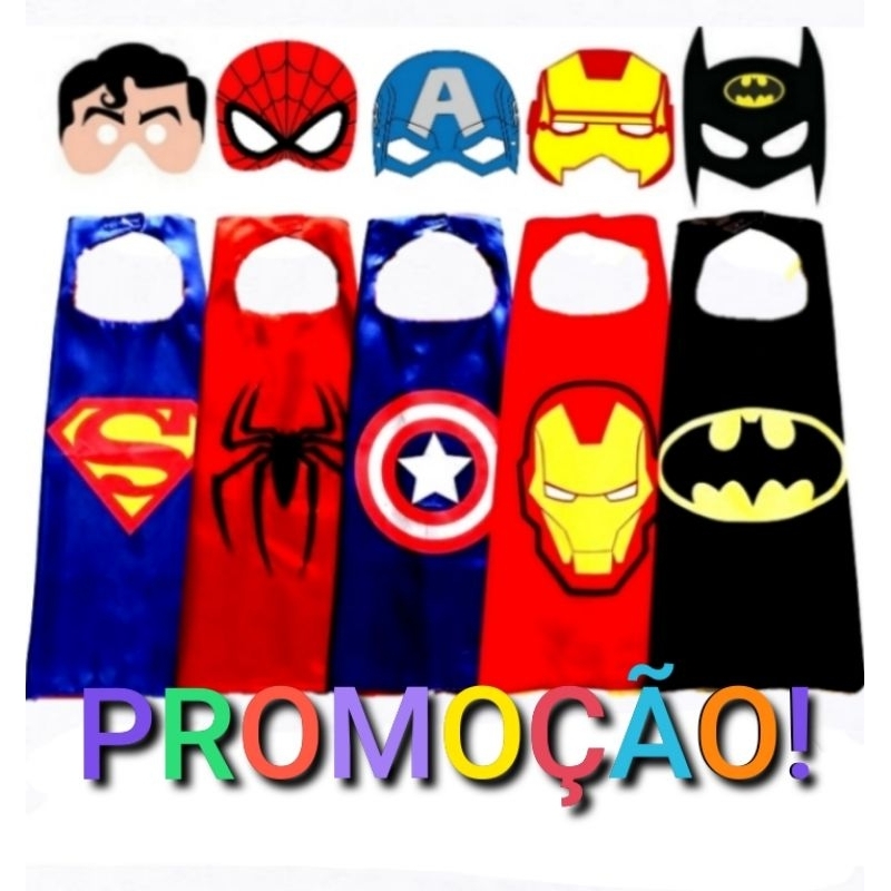 Festa Carnaval aniversário eventos escola teatro peças dia das crianças CAPA COM MÁSCARA DE SUPER HE