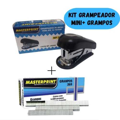 Kit Grampeador Mini + 5.000 Grampos Galvanizados 2