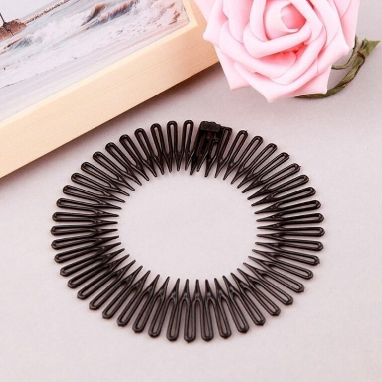 Kit 6 Peças Tiara Bell Preta Para Cabelo Acessór