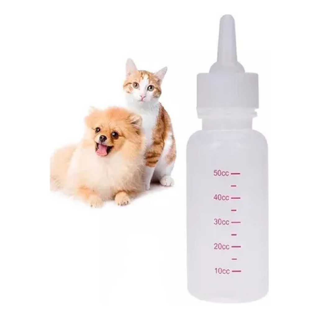 Mamadeira Para Pets 50ml Azul Rosa Oip-0300