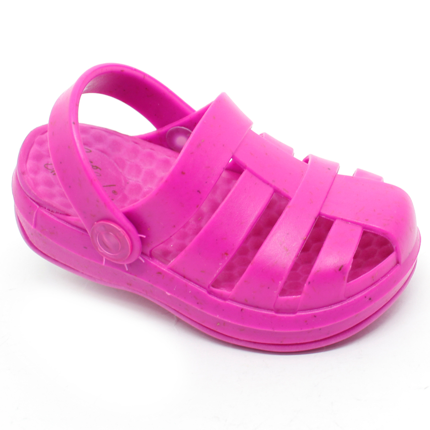 Sandália Babuche Papete Chinelo Infantil Plugt Menina Pop Leve Confortável Básico Naturais Rosa Pink