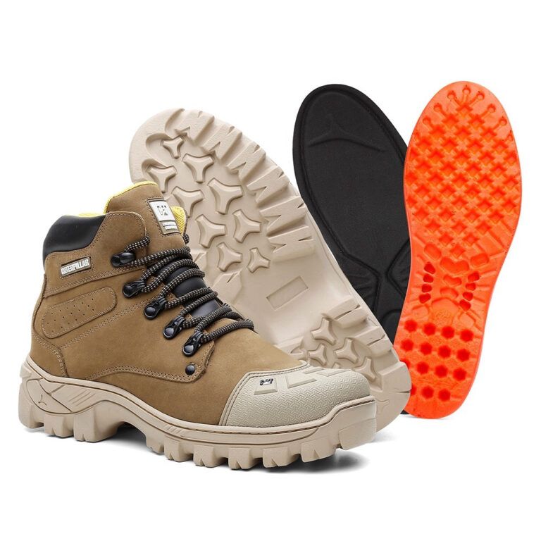 Bota Coturno Masculina Cano Médio Couro Legitimo 