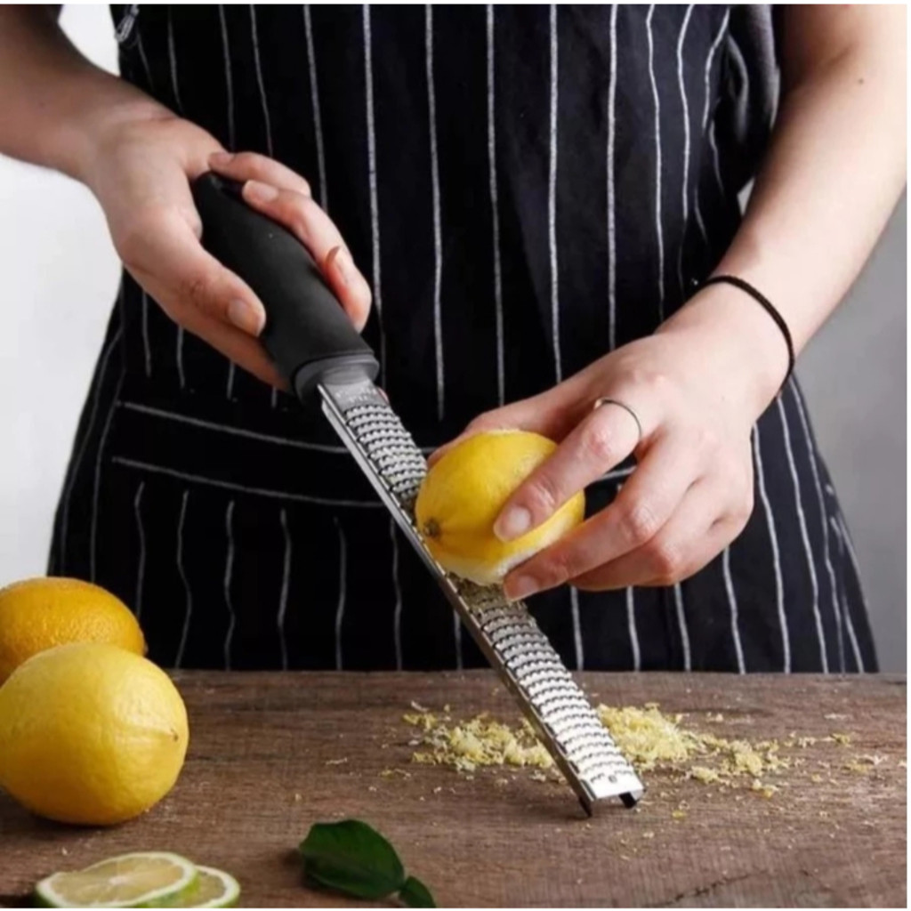 Ralador Zester Culinário Raspas Limão Laranja Profissional Inox Extra Fino