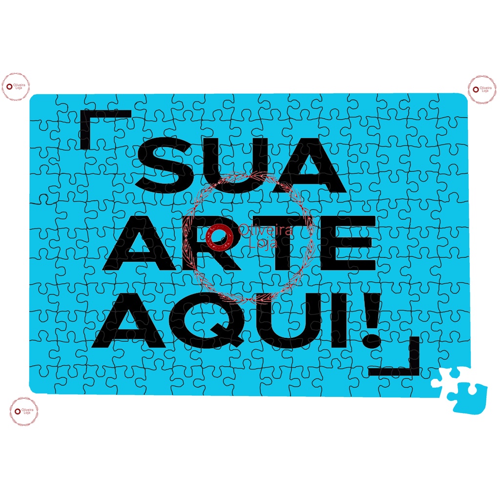 Quebra Cabeça Personalizado Nomes Fotos Imagens Grande com 120pcs