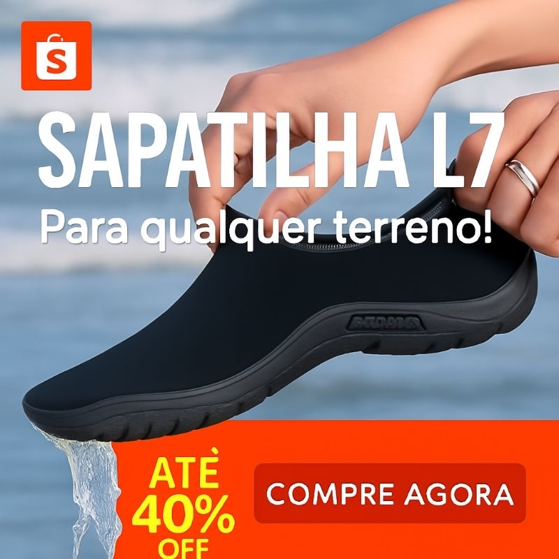 Sapatilha Aquática Náutica Neoprene Híbrida Antiderrapante Leve Secagem Rapida Pesca Praia Mato Rios