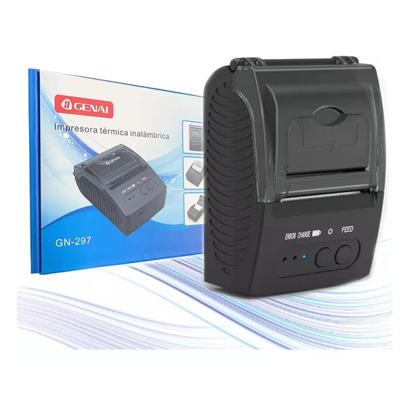 Mini Impressora Portátil Bluetooth Térmica Papel – 58mm Leve Compacta Rápida