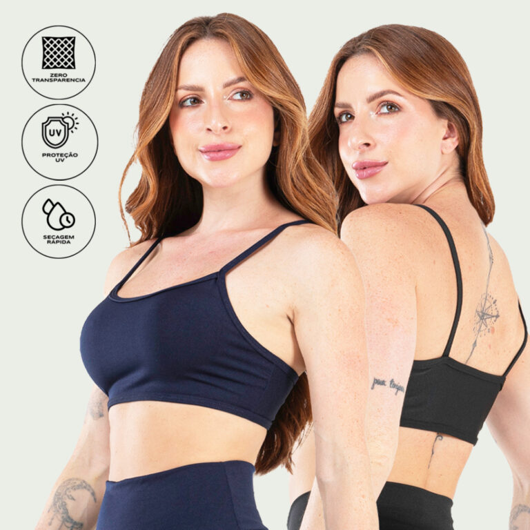 Kit 4 Top Alcinha Fitness Sem Bojo Feminino Academ
