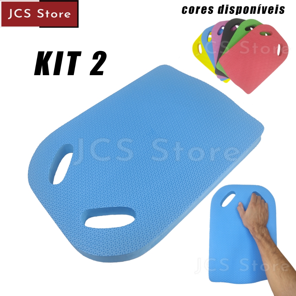 Kit 2 Prancha de Natação EVA Flutuante 41x28x3 Treino Hidroginástica Exercícios Aquáticos Piscina Ac