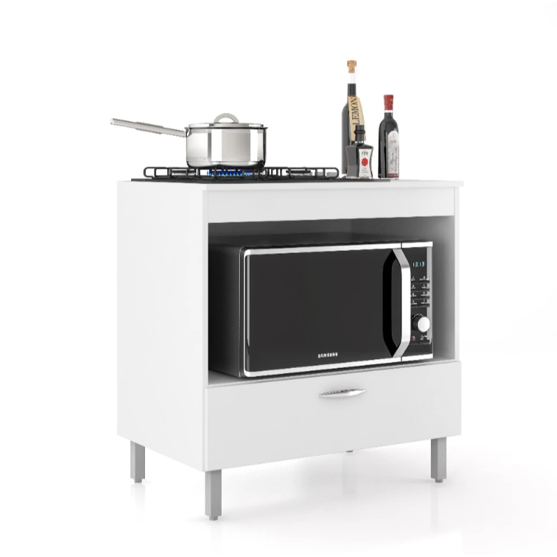 Balcão para Cooktop 4 Bocas com 1 Porta Compact – Cores