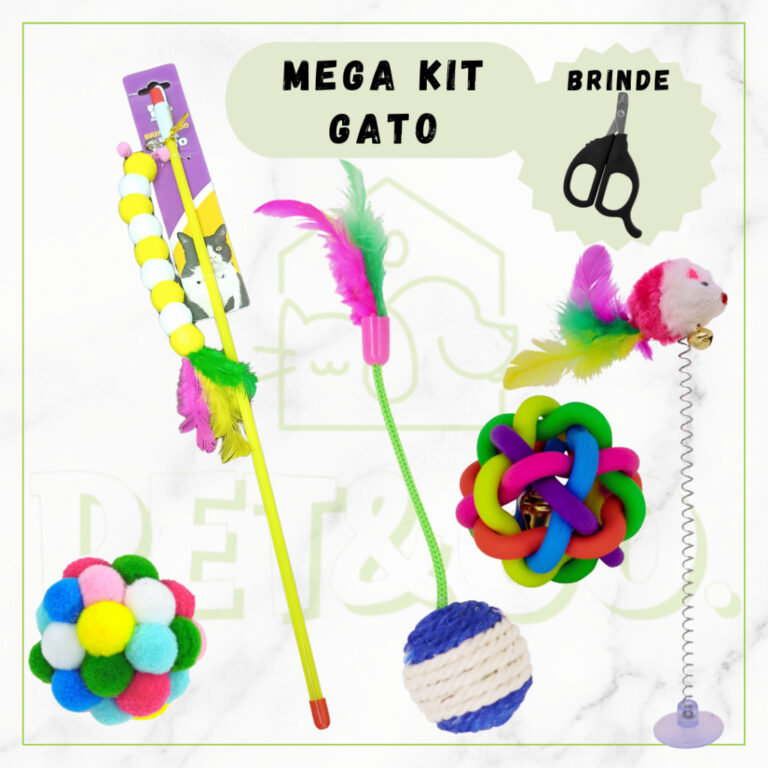 Brinquedos para Gatos Kit com Mola Bolas Varetinha