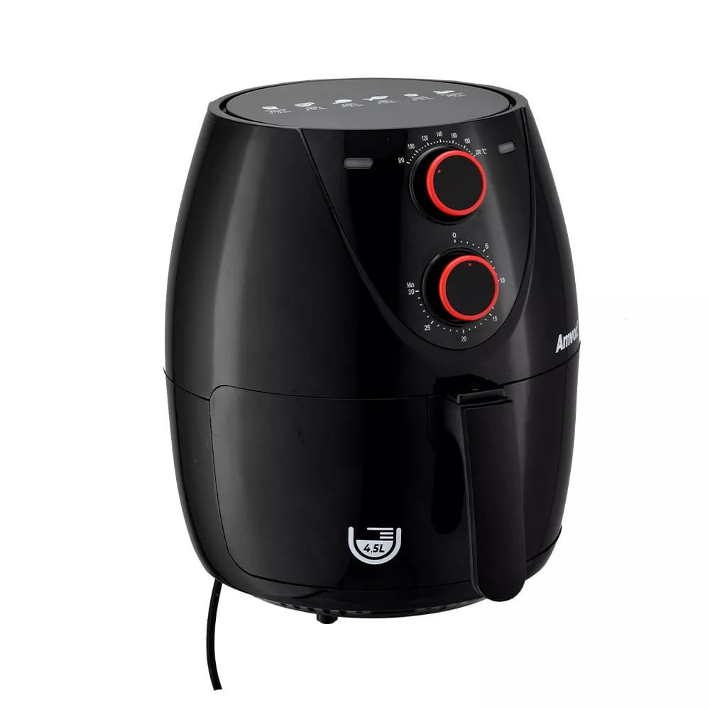 Fritadeira Elétrica Air Fryer Amvox ARF1205 4,5L Preta – 127V