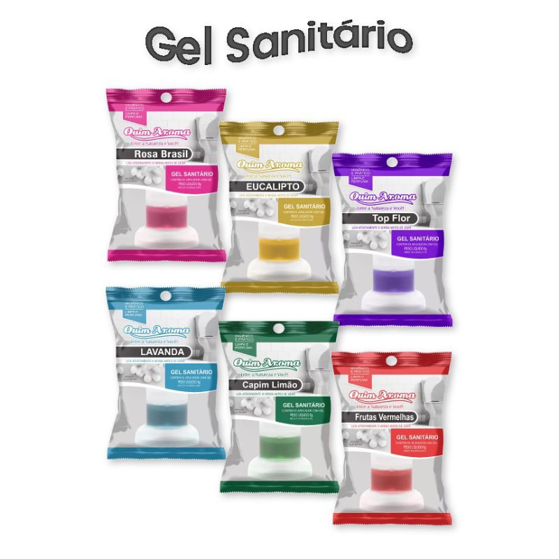 Quim Aroma Gel Sanitário Kit 6
