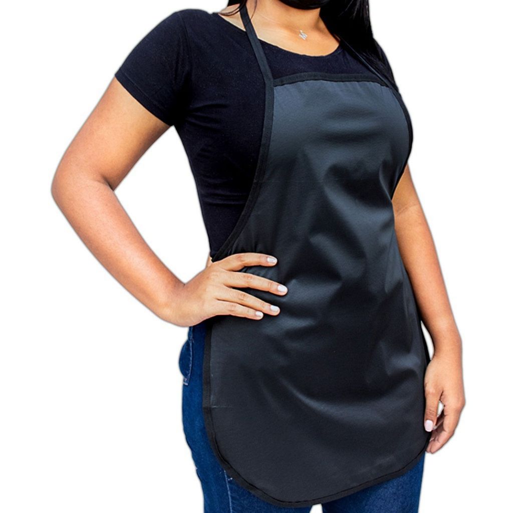 Avental de Cozinha Lavanderia Preto Impermeável Multiuso