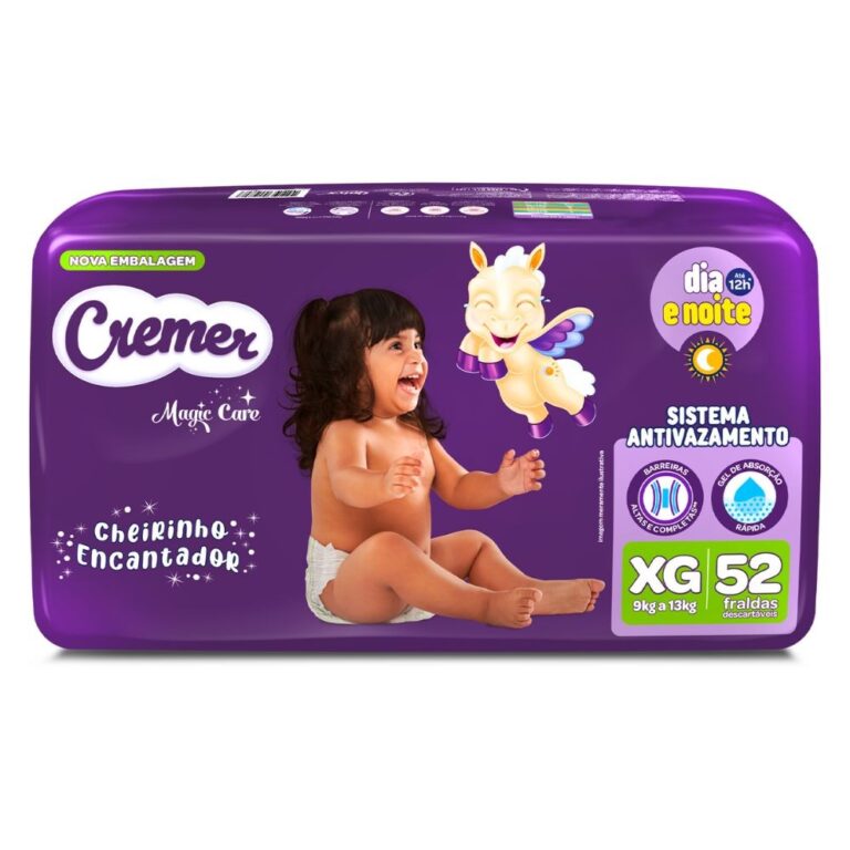 Fralda Cremer Magic Care Tamanho XG Pacote Hiper c