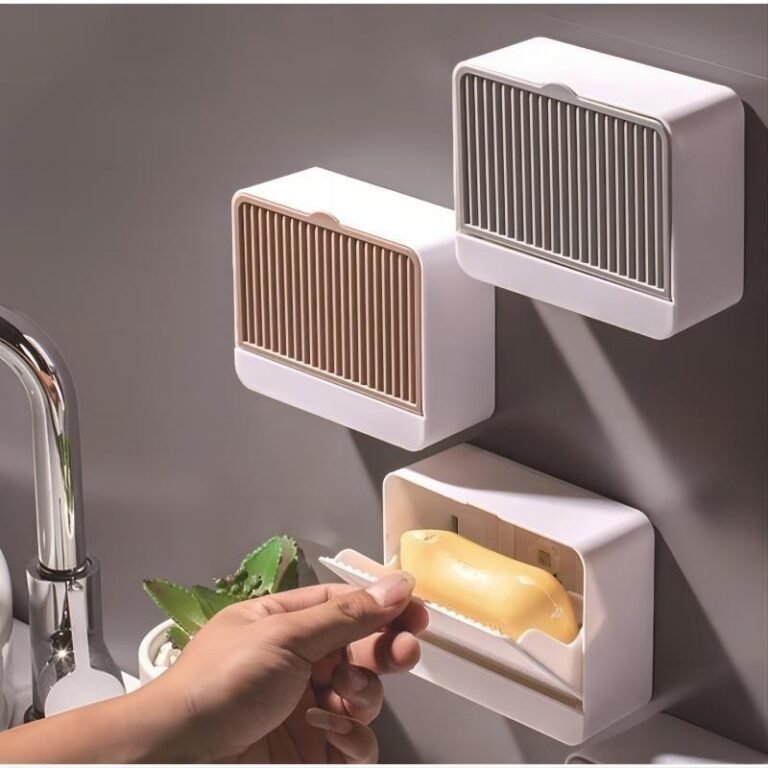 Kit Saboneteiras de Parede com Dreno Sabão Seco S