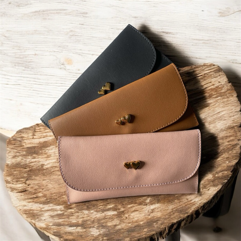 Kit 3 Carteiras Feminina Bolsa Porta Cartão