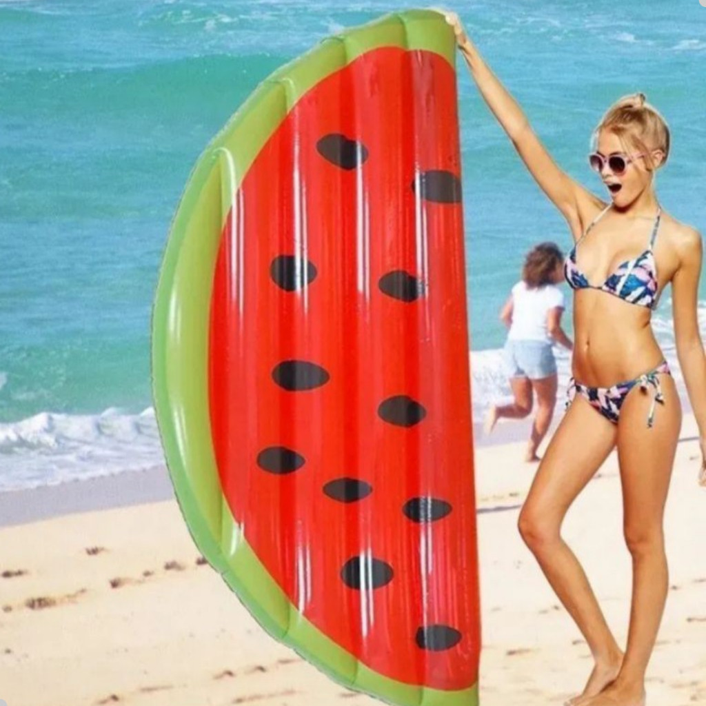 Boia Colchao Inflável Piscina Praia Melancia Gigante 170CM Adulto Infantil DuteToys DTP0010