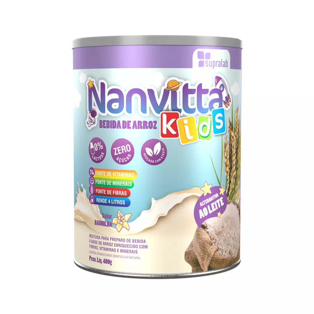 Risonutri Kids Bebida De Arroz, Alternativa Ao Leite-Supralab 400g