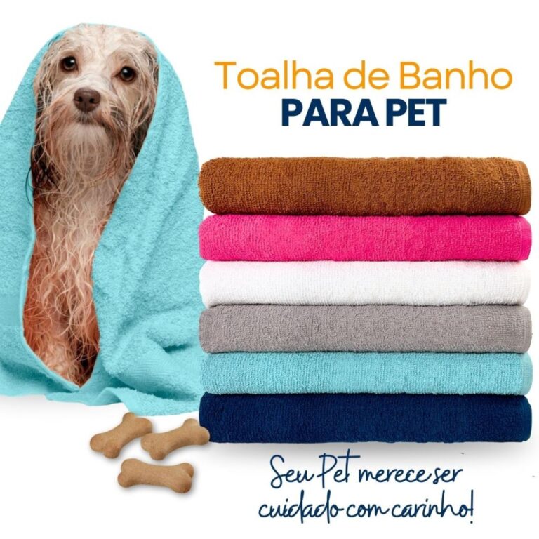 Kit 10 Toalhas de Banho Para Petshop – Banho