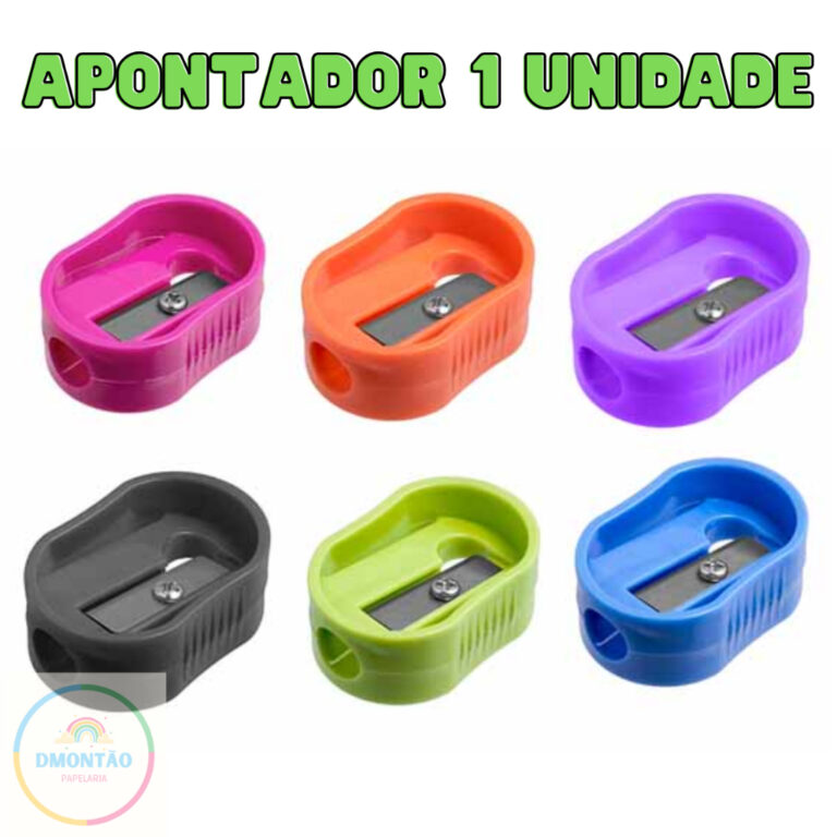 Apontador De Lapís New Simple Pote Com 1 Unidade 