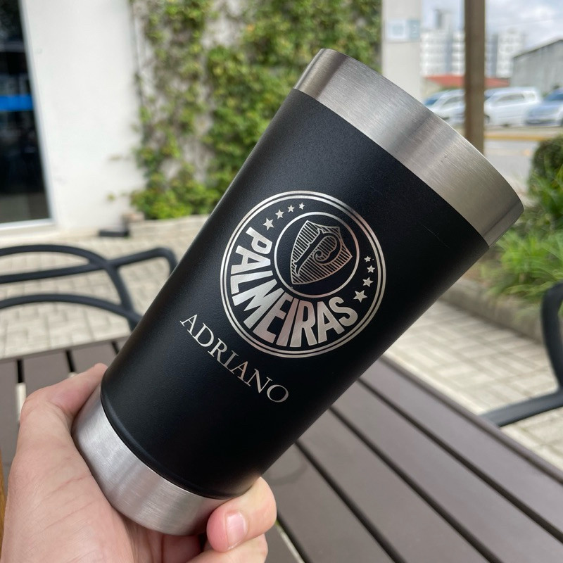 Copo Térmico Personalizado Time e Nome – 473ml Inox