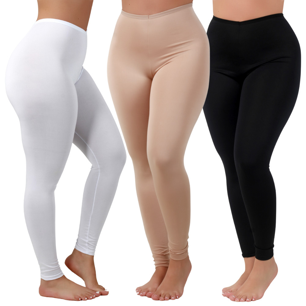 Kit 1 ao 3 Calça Anágua Anti Atrito Segunda Pele Proteção Feminina Usar Por Baixo Evita Transparênci