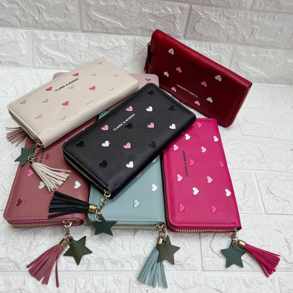 Carteira Feminina Grande com Divisórias Espaço para guardar Celular, Moedas e Cartões