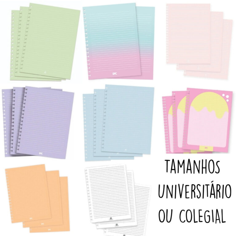 Refil de Folhas para Caderno Smart Universitário 